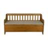 Scandinavian solid pine bench 1950s