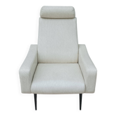 Fauteuil beka vintage en simili cuir