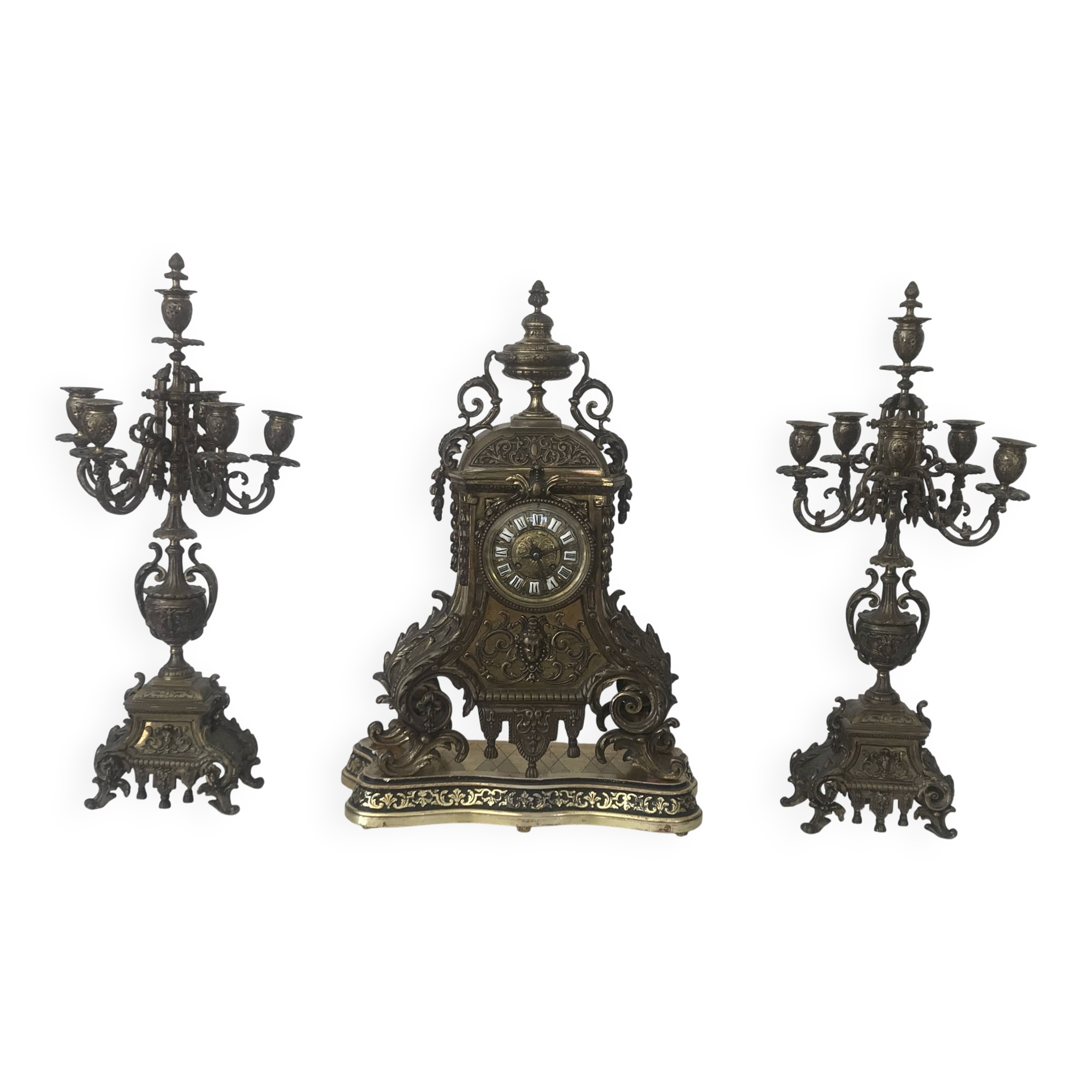 garniture de cheminée Bronze