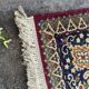 Burgundy genuine wool Persian-style rug from Belgium 200x300cm