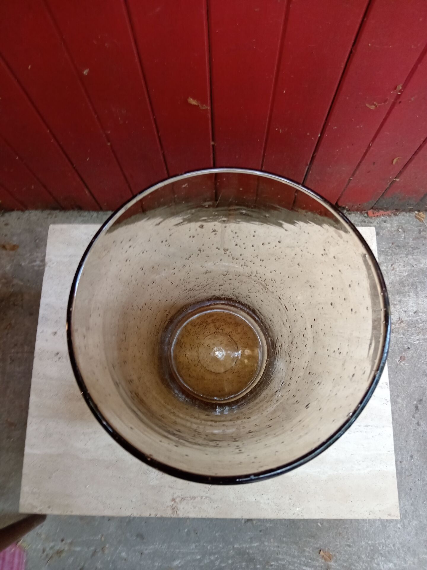Blown glass vase