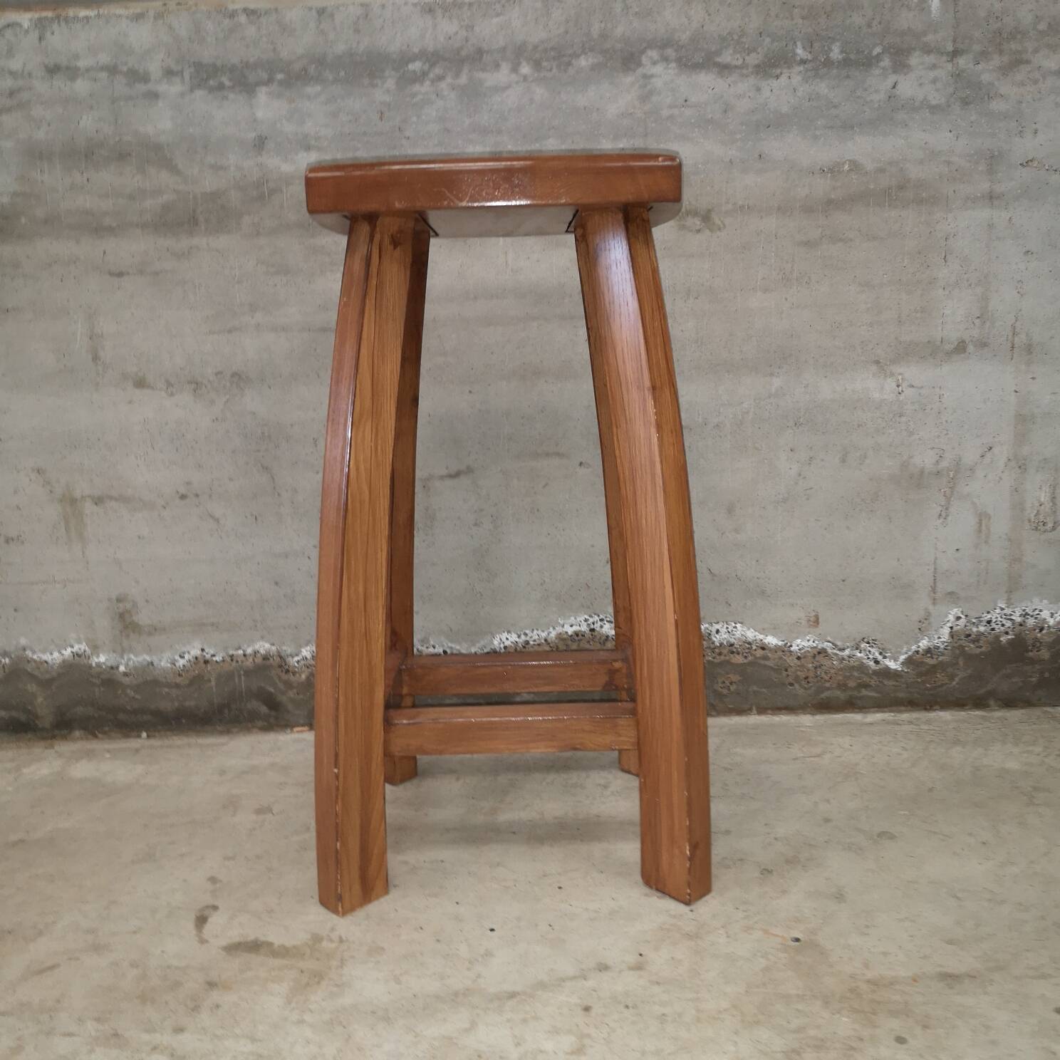 Vintage wooden bar stool
