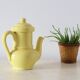 Yellow, france, vintage teapot