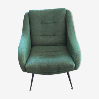 Retro vintage green armchair 50/60
