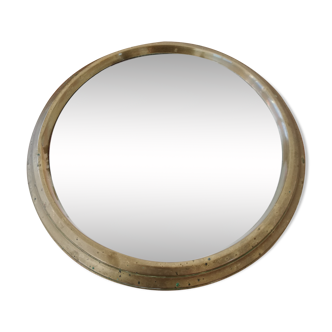 Miroir en laiton vintage 27cm