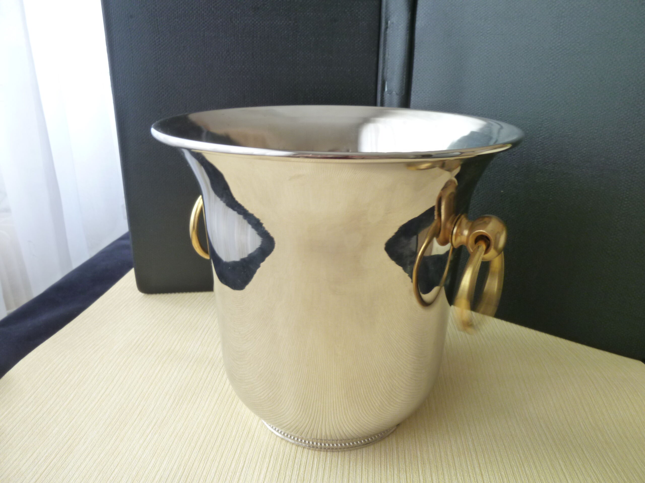 Stonkraft Lot de verres à champagne en laiton gravé avec flûtes et coupes (fin) – Argent poli