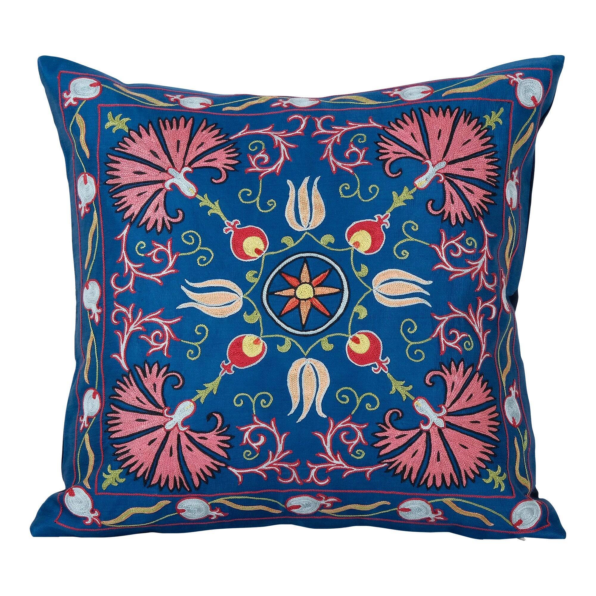 Vintage embroidered cushion cover 51x51 cm