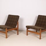 2X Jørgen Bækmark Lounge Chairs Model J84, 1971 Denmark