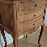 Commode chevet bois style Louis XV
