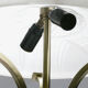 Lamp blown glass frosted around 1940 brass