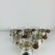 6 Art Deco silver-plated metal and glass cups by Sigg Switzerland