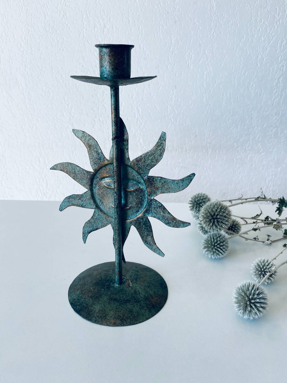 Sun candle holder