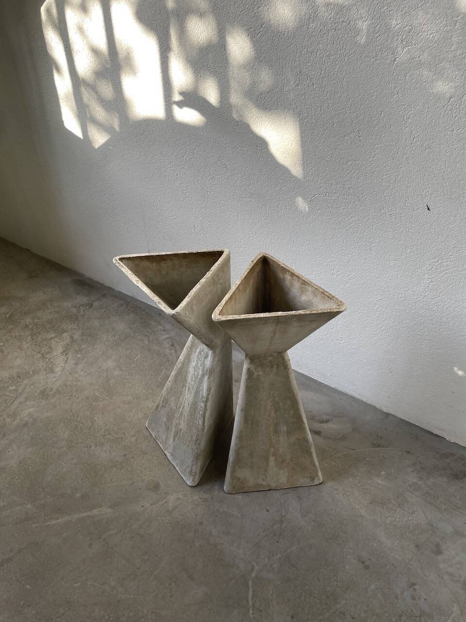 Planters jardinières fibrociment triangulaires