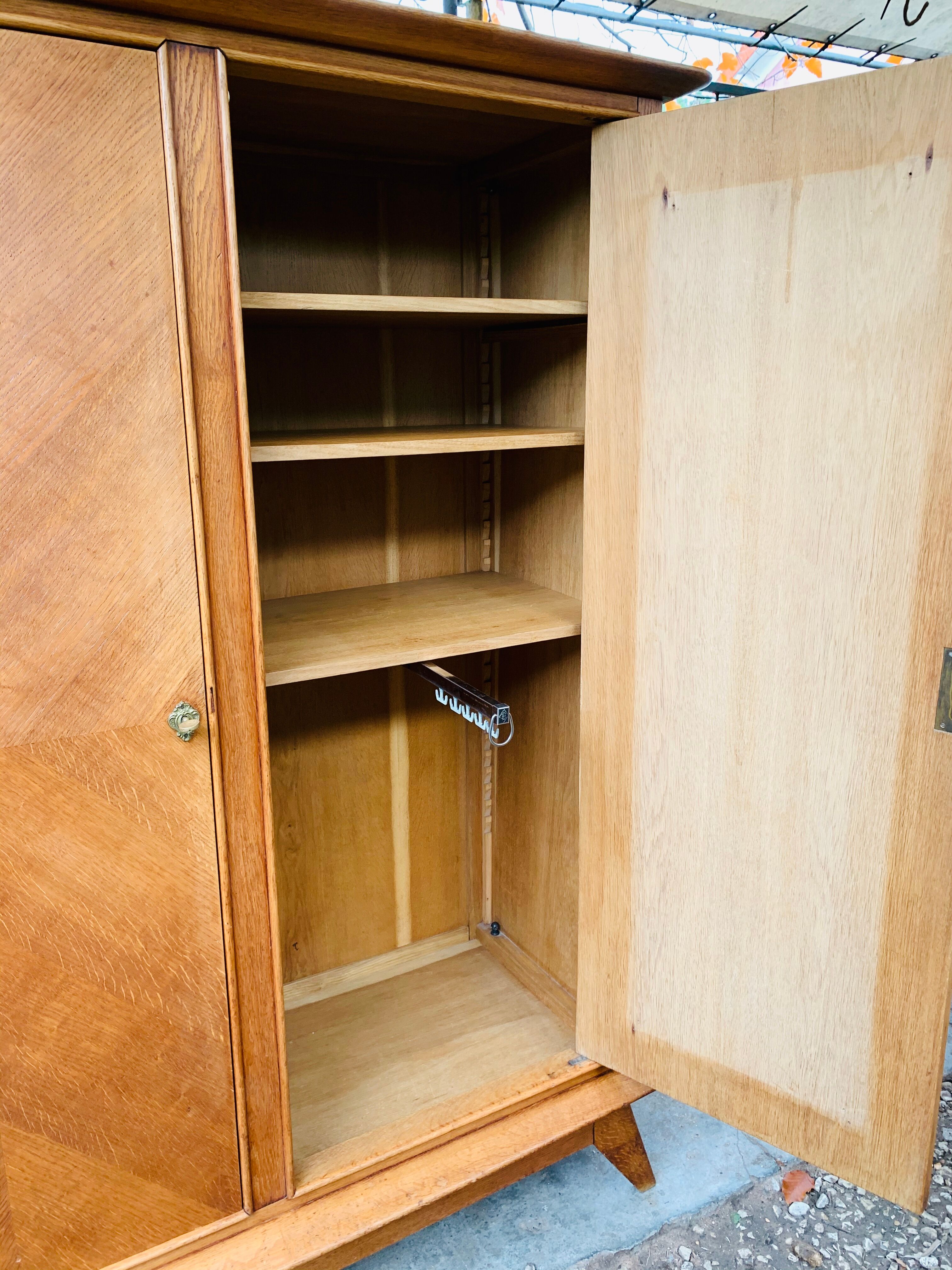 1950 compass foot cabinet