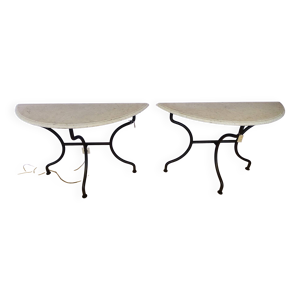 paire de consoles 1980