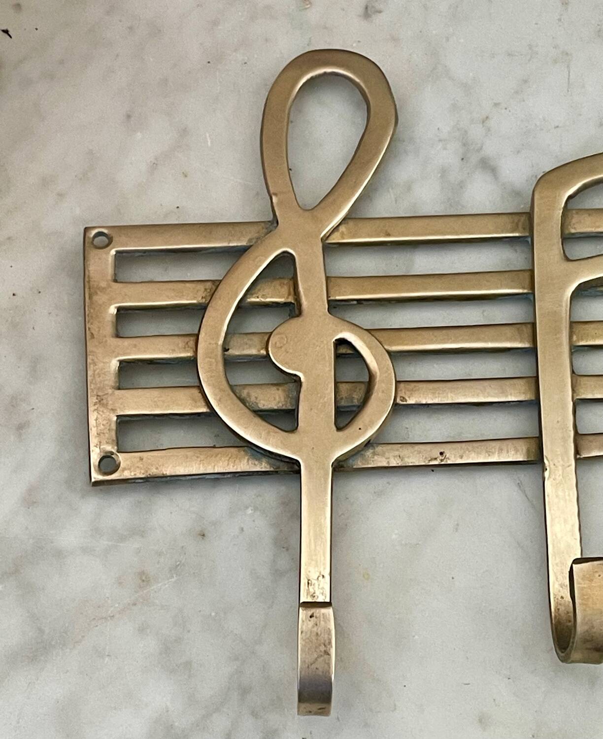 Brass wall hook
