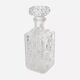 Carafe whisky en cristal motif damier