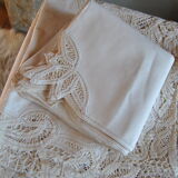 Hand embroidery tablecloth 170x260 + 12 matching towels