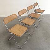 Ensemble de 4 chaises pliantes Castelli Plia, années 1960