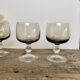6 smoked glasses