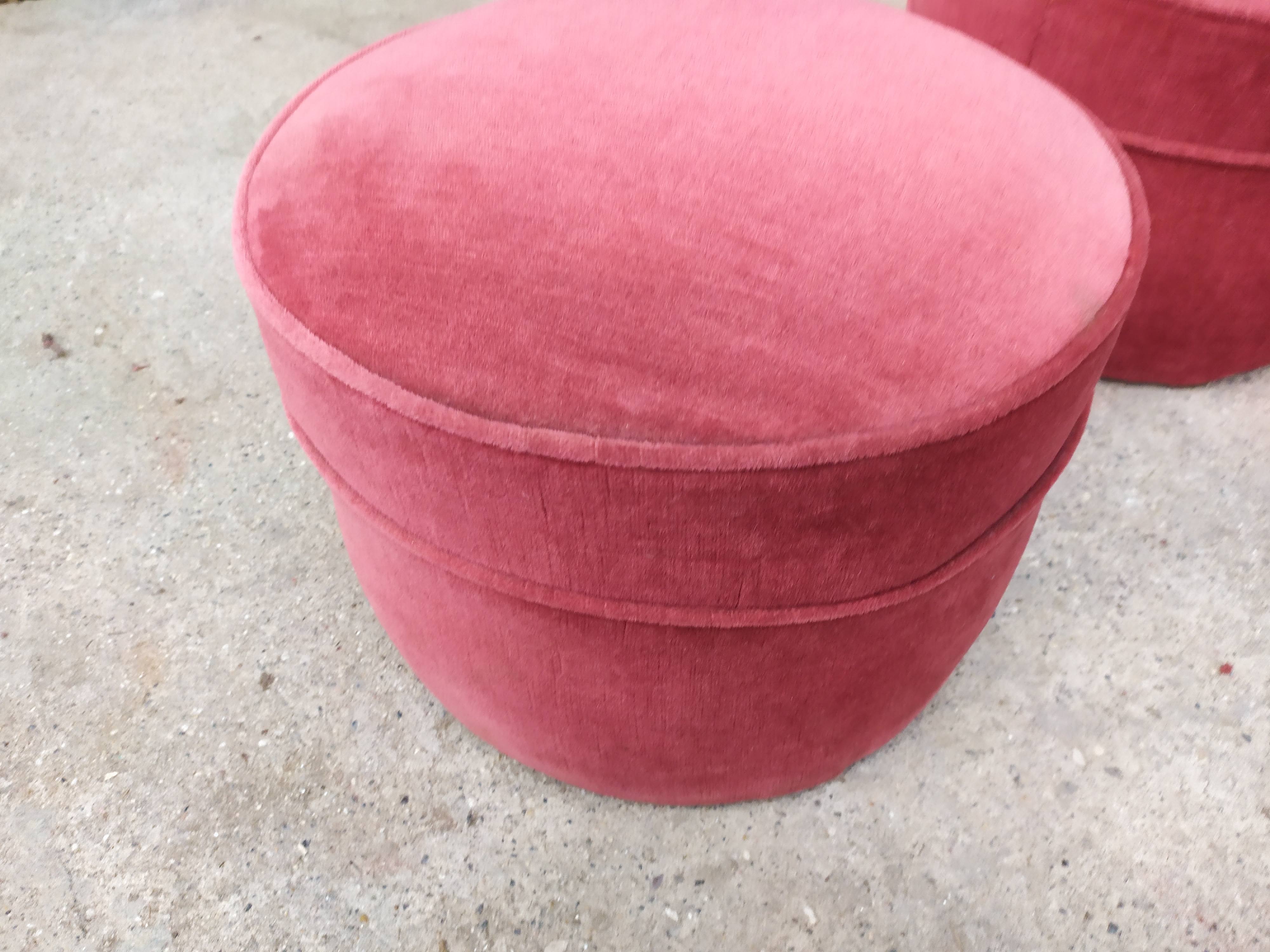 Art deco velvet beanbags