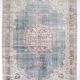 Tapis persan oriental bordeaux et vert, 239 x 333 cm