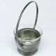 Art Deco sugar bowl, silver-plated brass, Szandrik, Hungary, 1930s