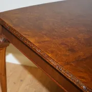 Queen Anne Dining Table in Walnut with Carved Legs, 1930s