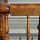 Antique solid walnut cradle