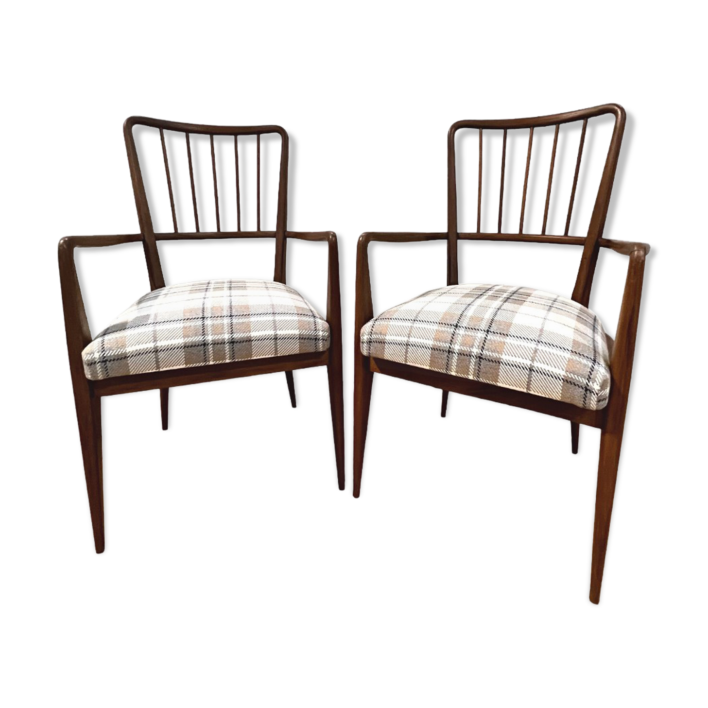 Pair of teak armchairs 60s