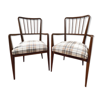 Pair of teak armchairs 60s