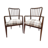 Pair of teak armchairs 60s