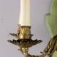 Antique wall light in gilded metal and bronze, Italy, 20th century