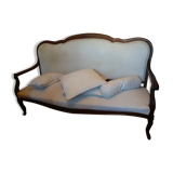 Walnut bench Louis Philippe XIXth