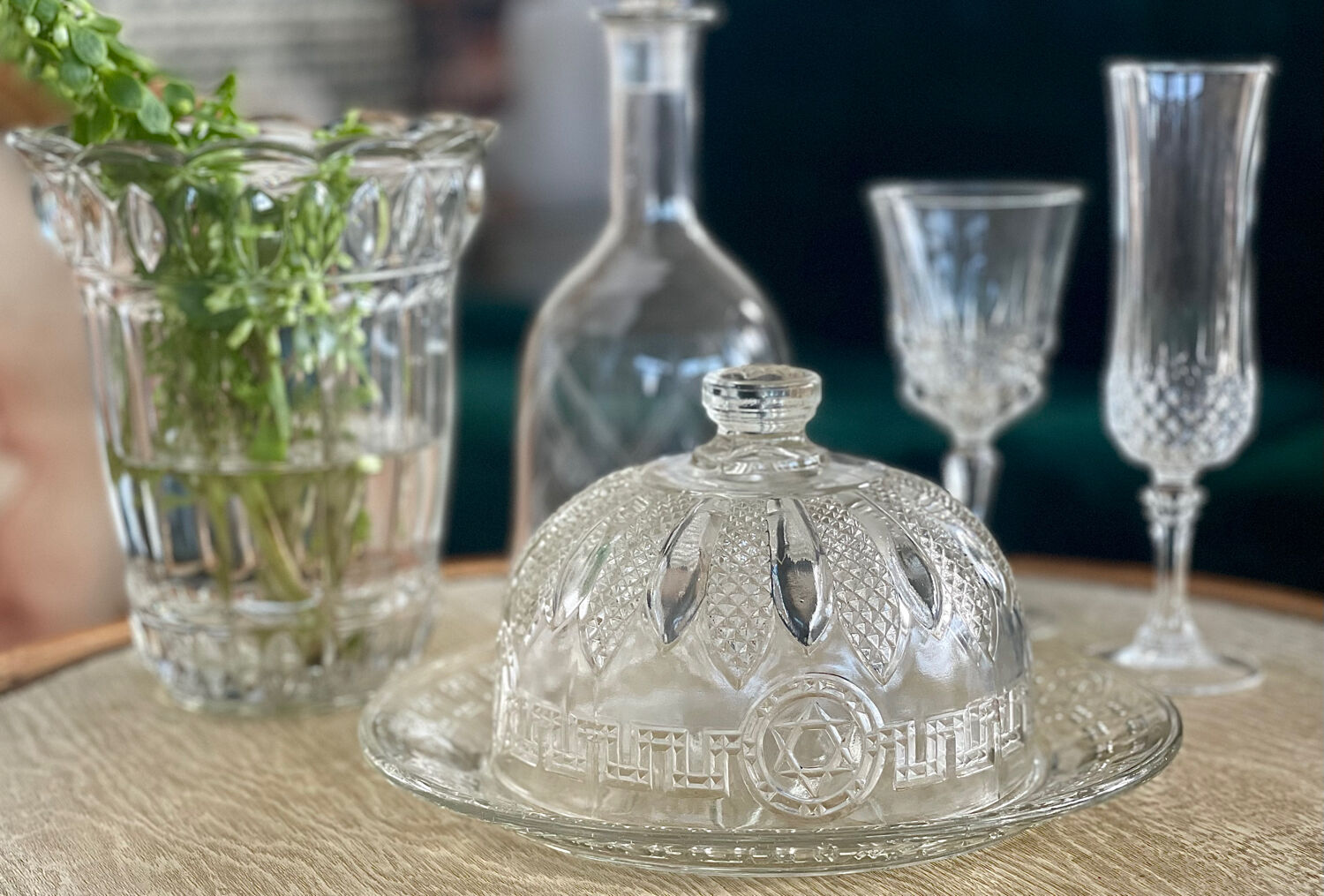 Reims crystal cheese platter