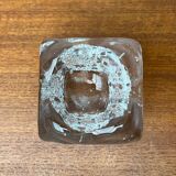 Mid-century glass candlestick by Kurt Wokan for Ingrid Glas, Germany, 1960s.