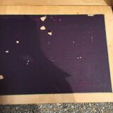 Vintage secretary desk, known as donkey's back, in cherry wood, Italian by Marelli & Fratelli.