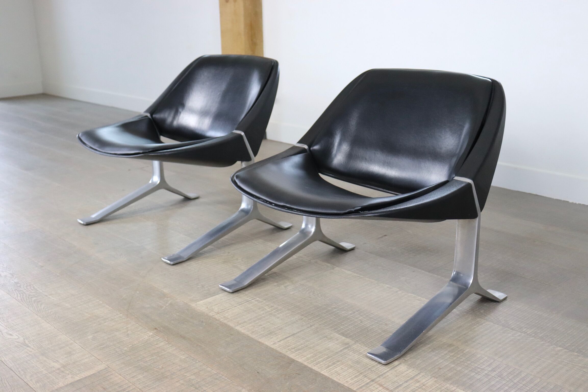 Pair of Knut Hesterberg lounge chairs, Germany 1971