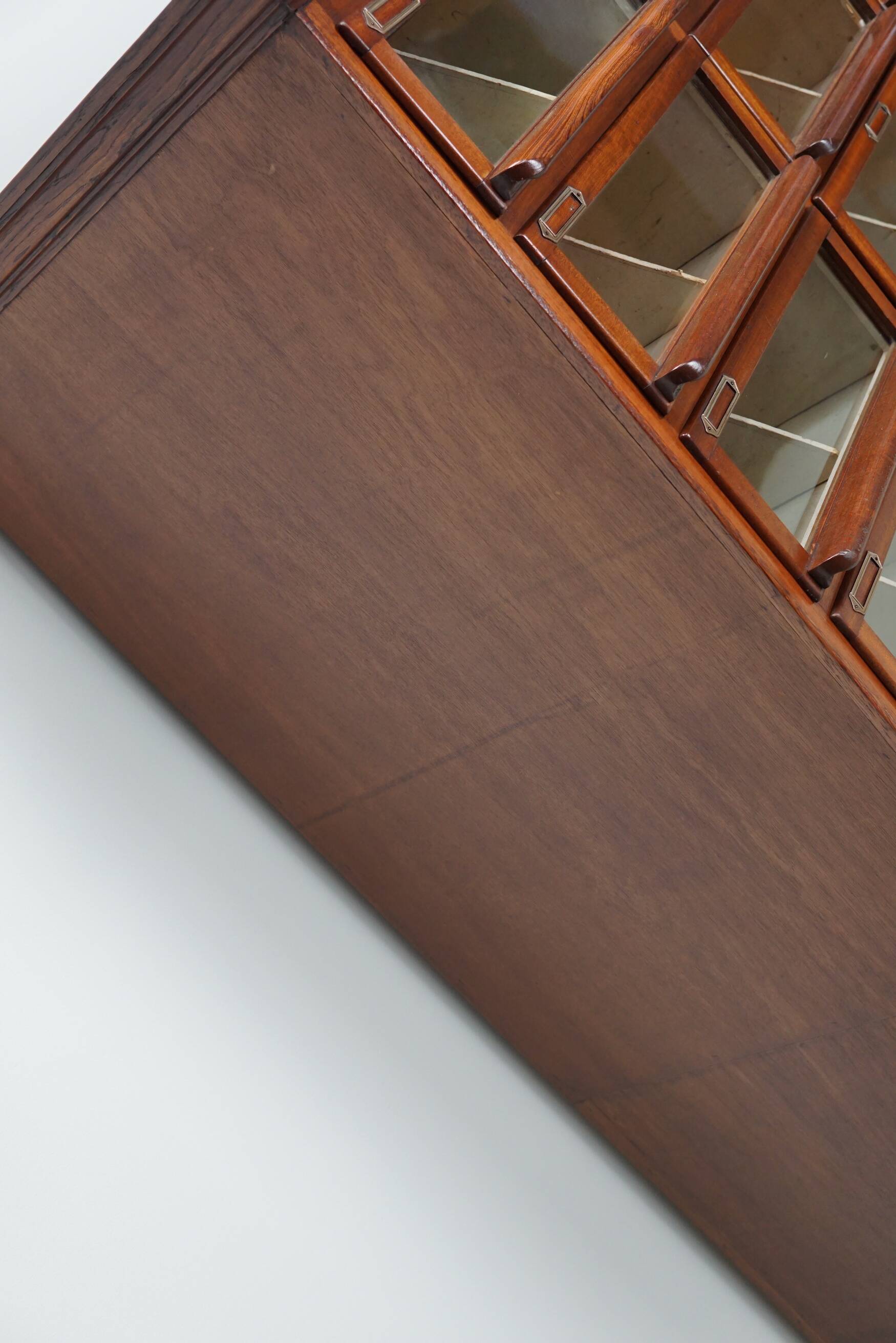 Vintage Dutch Oak / Mahogany Haberdashery Shop Cabinet, 1930s