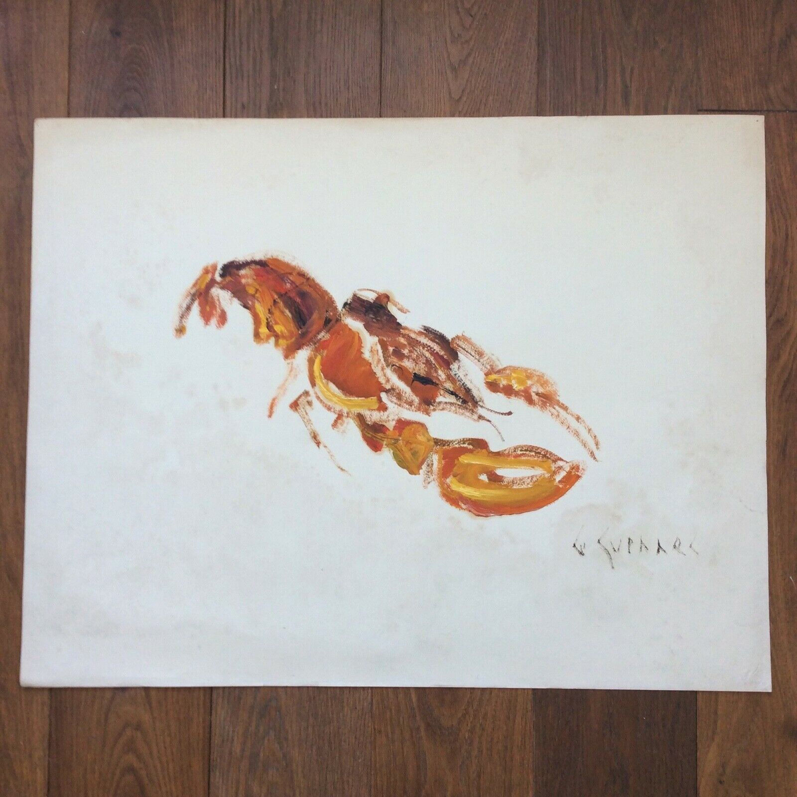 The lobster signed Jean Le Guennec 1924/1988
