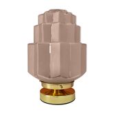 Table lamp globe building vintage art deco