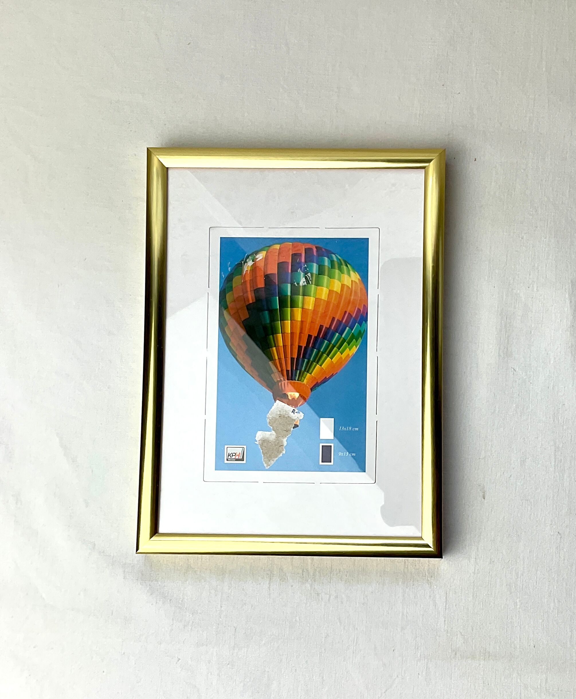 Golden wall frame