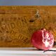 Ancient rice starch wooden case trunk W. Paterson, france