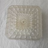 Plafonnier carré en verre