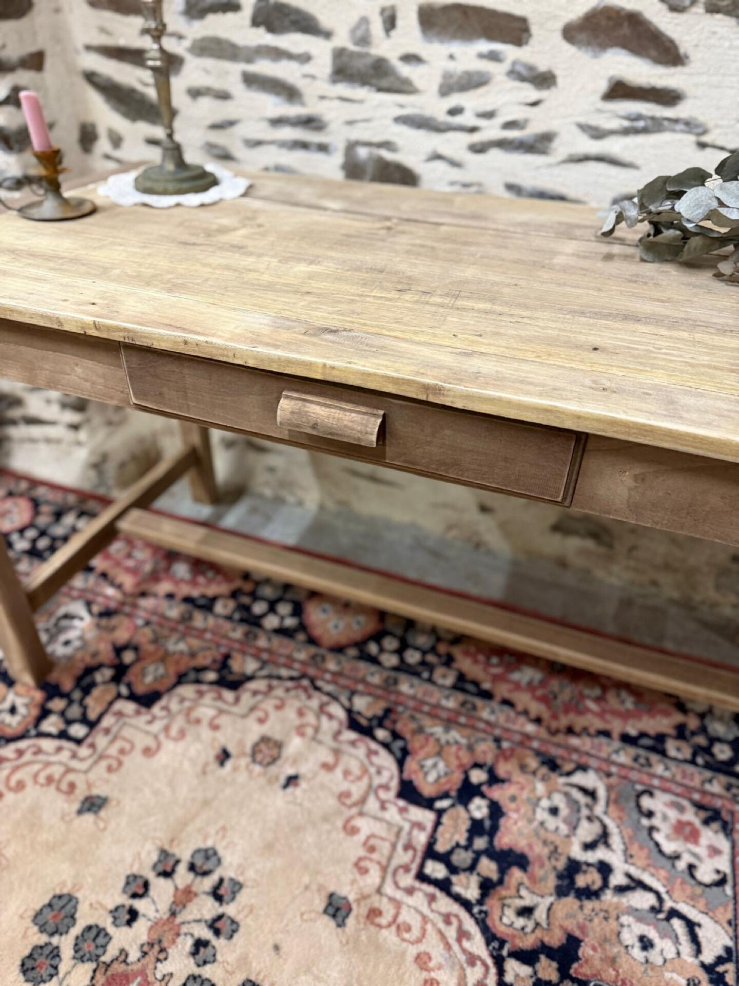 Table ou bureau en bois, rénové