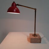 Vintage lamp in marble and brass