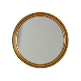 Round mirror gilded wood year 60/70