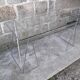 Bureau vintage plateau verre 130 cm