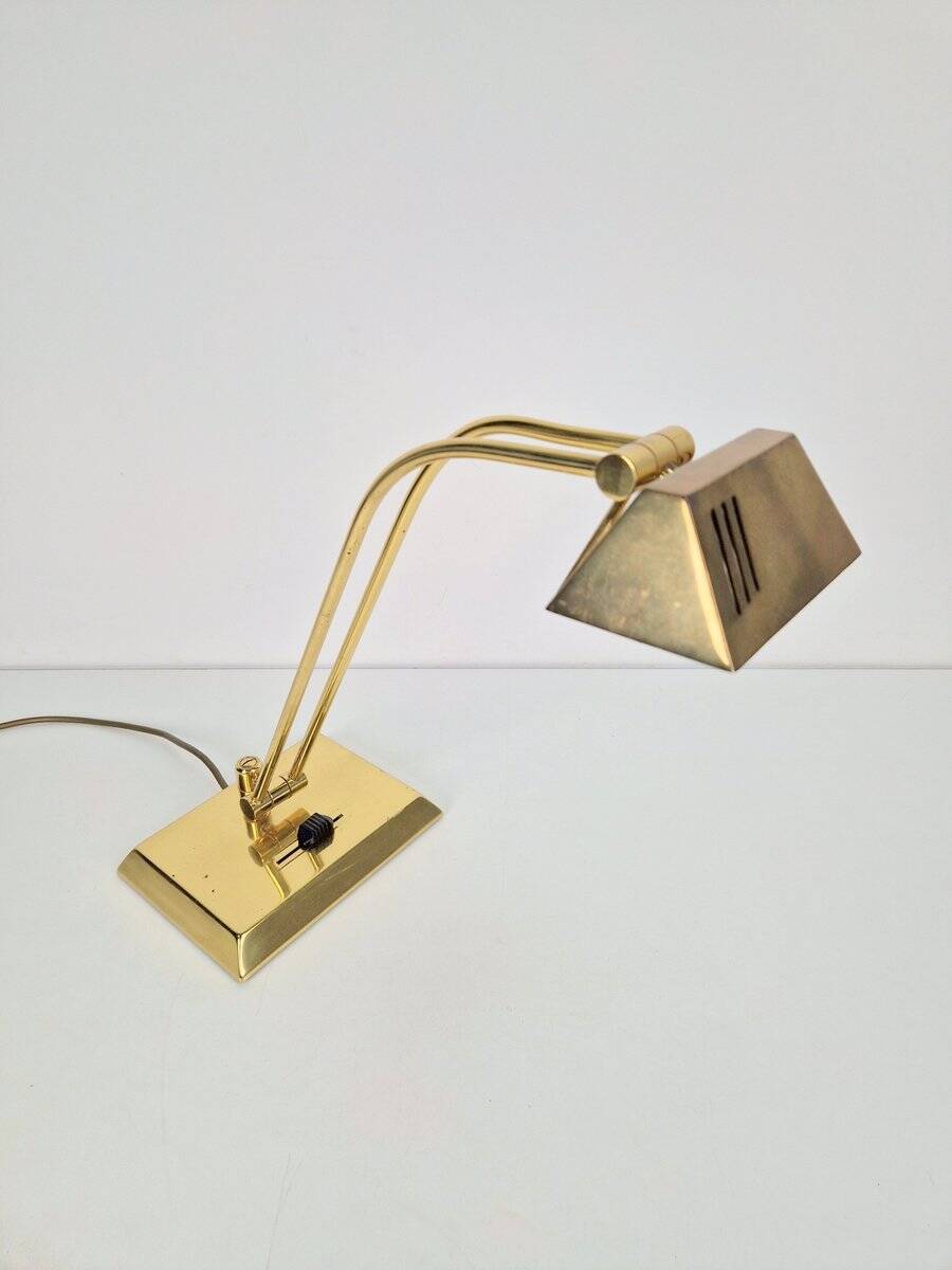 Vintage Adjustable Brass Table Lamp by Egon Hillebrand for Hillebrand Leuchten, Germany, 1970s