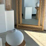 Rattan foot mirror with braces H:2m